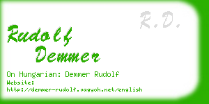 rudolf demmer business card